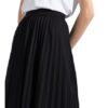 Marc O'Polo Plisseerock Damen, Schwarz