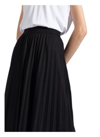 Marc O'Polo Plisseerock Damen, Schwarz