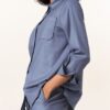 Marella Morcia Hemdbluse Damen, Blau