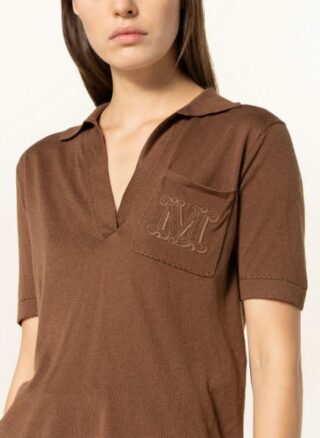 Max Mara Ricordo Strickshirt Damen, Braun