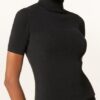 Maxmara Studio Panda Rollkragenshirt Damen, Schwarz