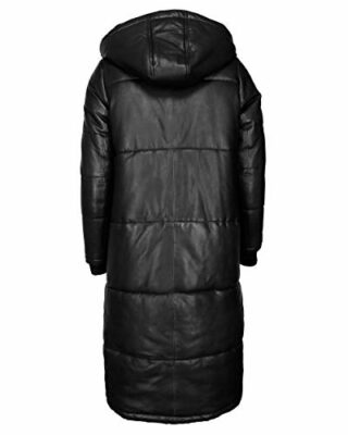 Maze 42020108 Ledermantel Damen, Schwarz