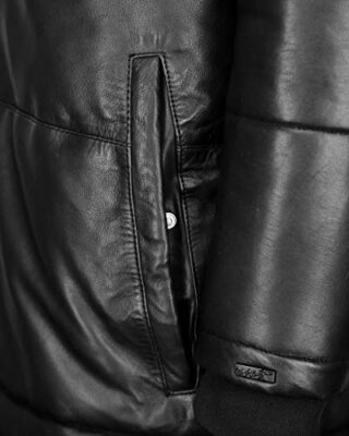 Maze 42020108 Ledermantel Damen, Schwarz