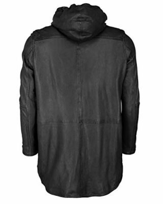 Maze 42020114 Ledermantel Damen, Schwarz