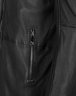 Maze 42020114 Ledermantel Damen, Schwarz