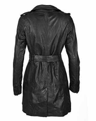 Maze Culima Ledermantel Damen, Schwarz