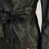Maze Culima Ledermantel Damen, Schwarz