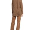Maze Leder-Overshirt Damen, Beige
