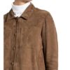 Maze Leder-Overshirt Damen, Beige