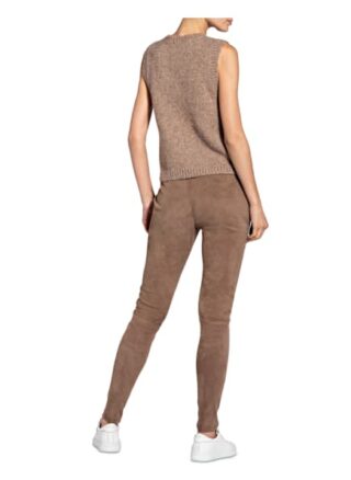 Maze Lederhose Damen, Beige