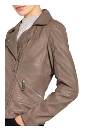 Maze Lederjacke Damen, Beige