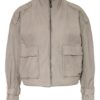 Maze Lederjacke Damen, Grau