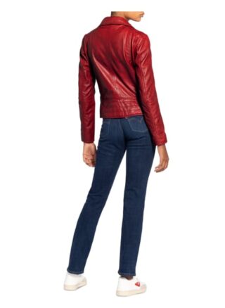 Maze Lederjacke Damen, Rot