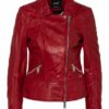 Maze Lederjacke Damen, Rot