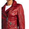 Maze Lederjacke Damen, Rot