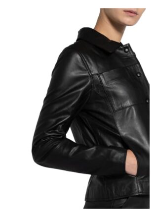 Maze Lederjacke Damen, Schwarz
