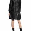 Maze Lederkleid Damen, Schwarz
