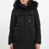 Mexx Dufflecoat Damen, Schwarz