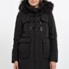 Mexx Dufflecoat Damen, Schwarz