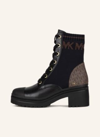 Michael Kors Brea Schnürboots Damen, Schwarz
