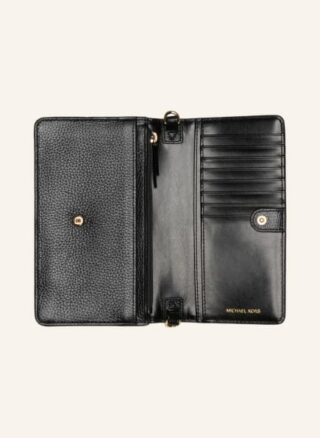 Michael Kors Charm Geldbörse Damen, Schwarz