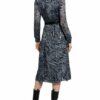 Michael Kors Hemdblusenkleid Damen, Blau