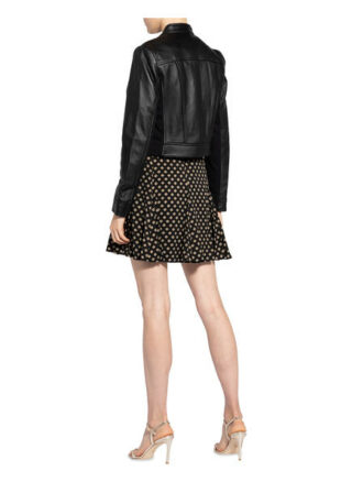 Michael Kors Lederjacke Damen, Schwarz