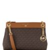 Michael Kors Susan Small Schultertasche Damen, Braun