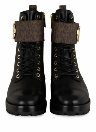 Michael Kors Tatum Schnürstiefeletten Damen, Schwarz