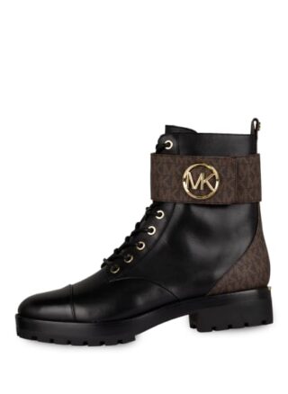 Michael Kors Tatum Schnürstiefeletten Damen, Schwarz