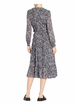 Michael Kors Whitney Wickelkleid Damen, Schwarz