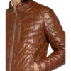 Milestone Alessio Lederjacke Herren, Braun