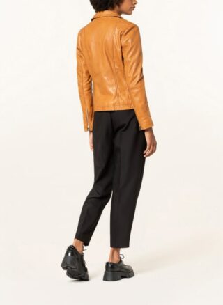 Milestone Amy Lederjacke Damen, Braun