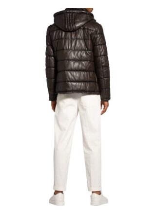 Milestone Niccolo Lederjacke Herren, Braun