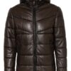 Milestone Niccolo Lederjacke Herren, Braun