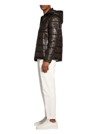 Milestone Niccolo Lederjacke Herren, Braun