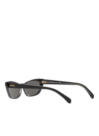 Miu Miu Mu 10us Sonnenbrille Damen, Schwarz