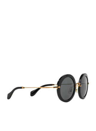 Miu Miu Mu 13ns Sonnenbrille Damen, Schwarz