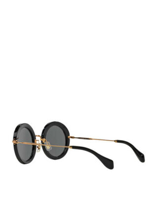 Miu Miu Mu 13ns Sonnenbrille Damen, Schwarz