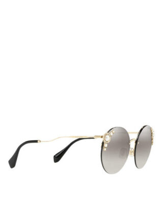 Miu Miu Mu 52ts Sonnenbrille Damen, Gold