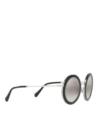 Miu Miu Mu 59us Sonnenbrille Damen, Schwarz