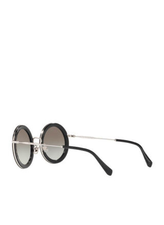Miu Miu Mu 59us Sonnenbrille Damen, Schwarz
