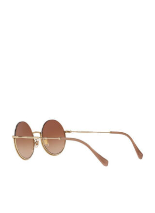 Miu Miu Mu 69us Sonnenbrille Damen, Gold