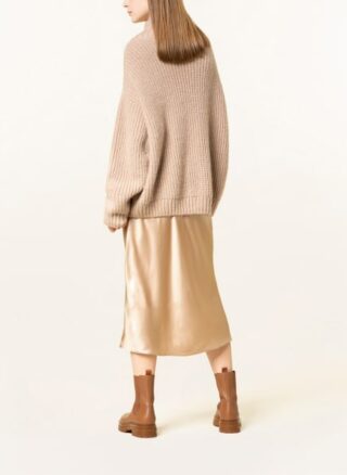 Mrs & HUGS A-Linien-Rock Damen, Beige