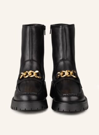 Mrs & HUGS Biker Boots Damen, Schwarz