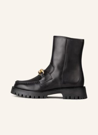 Mrs & HUGS Biker Boots Damen, Schwarz