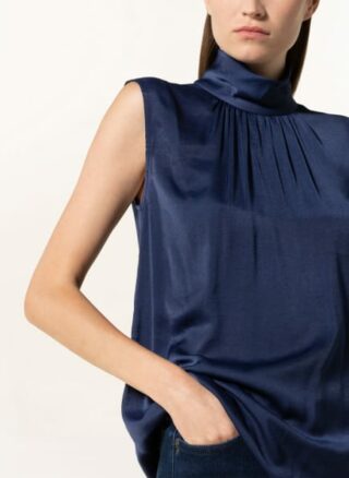 Mrs & HUGS Blusentop Damen, Blau