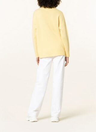 Mrs & HUGS Cashmere-Pullover Damen, Gelb