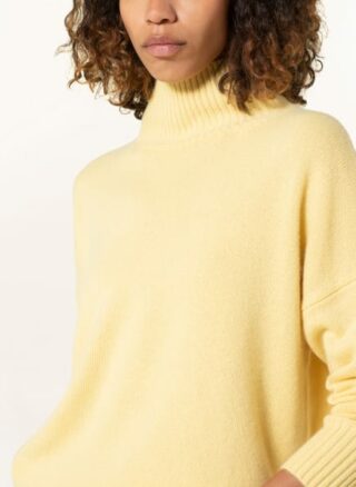 Mrs & HUGS Cashmere-Pullover Damen, Gelb