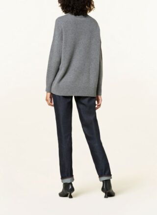 Mrs & HUGS Cashmere-Pullover Damen, Grau